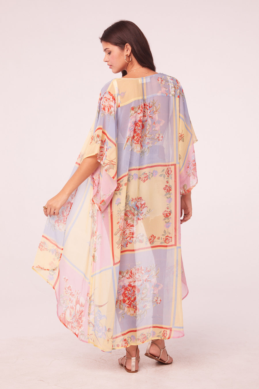 Wilder Multi Patchwork Longline Kimono