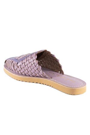 Comet Lilac Combo Woven Leather Mule