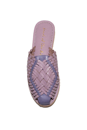 Comet Lilac Combo Woven Leather Mule