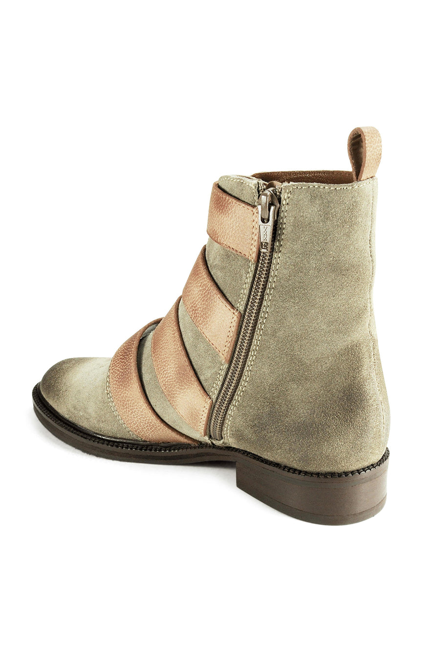 Hawthorne Taupe Suede Buckle Boot