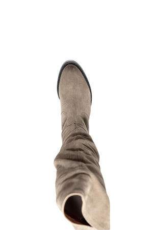 Koa Taupe Suede Slouchy Boot