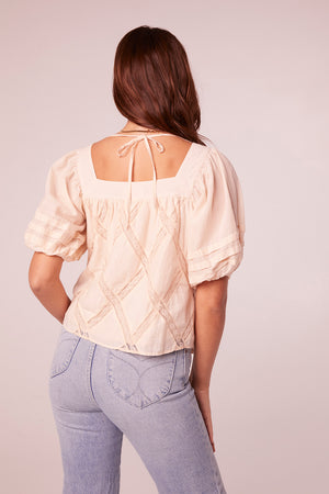 Mahika Light Tea Puff Sleeve Top