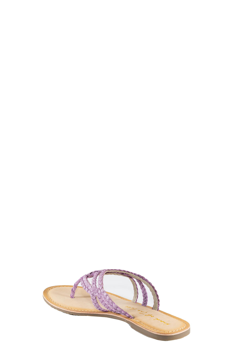 Vela Lilac Leather Strappy Sandal